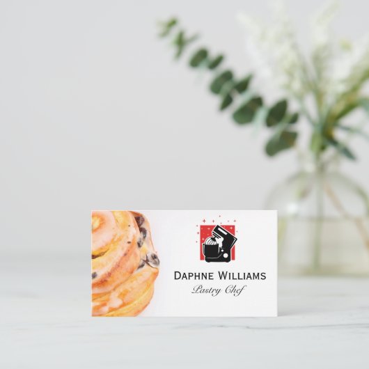 Cinnamon Roll | Mischmaschine Visitenkarte (Stehend Vorderseite)