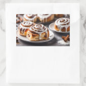 Cinnamon Roll Rechteckiger Aufkleber (Tasche)