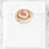 Cinnamon Roll Runder Aufkleber (Tasche)