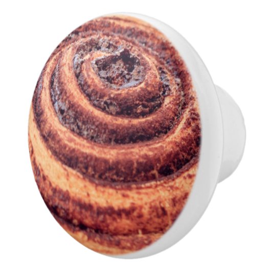 Cinnamon Rolle Brot braun Keramikknauf (Rechts)