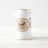 Cinnamon Rolle Cartoon Illustration Bierglas (Vorderseite Links)