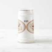 Cinnamon Rolle Cartoon Illustration Bierglas (Mittel)