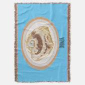 Cinnamon Rolle Cartoon Illustration Decke (Vorderseite Vertikal)