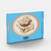 Cinnamon Rolle Cartoon Illustration Fotoblock (Links)
