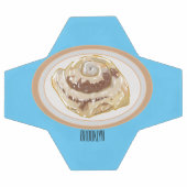 Cinnamon Rolle Cartoon Illustration Fußball (Flach)