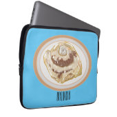 Cinnamon Rolle Cartoon Illustration Laptopschutzhülle (Vorne Rechts)