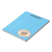 Cinnamon Rolle Cartoon Illustration Notizblock (Rotiert)