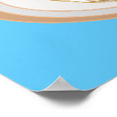 Cinnamon Rolle Cartoon Illustration Poster (Ecke)