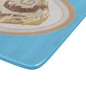 Cinnamon Rolle Cartoon Illustration Schneidebrett (Ecke)