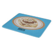 Cinnamon Rolle Cartoon Illustration Schneidebrett (Ecke)
