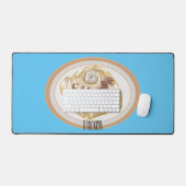 Cinnamon Rolle Cartoon Illustration Schreibtischunterlage (Tastatur & Maus)