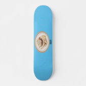 Cinnamon Rolle Cartoon Illustration Skateboard (Vorne)