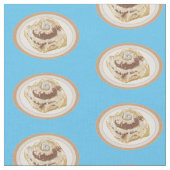 Cinnamon Rolle Cartoon Illustration Stoff (Nahaufnahme)