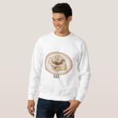 Cinnamon Rolle Cartoon Illustration Sweatshirt (Vorne ganz)