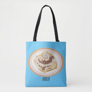 Cinnamon Rolle Cartoon Illustration Tasche