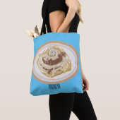 Cinnamon Rolle Cartoon Illustration Tasche (Von Nahem)