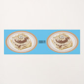 Cinnamon Rolle Cartoon Illustration Yogamatte (Rückseite (Horizontal))