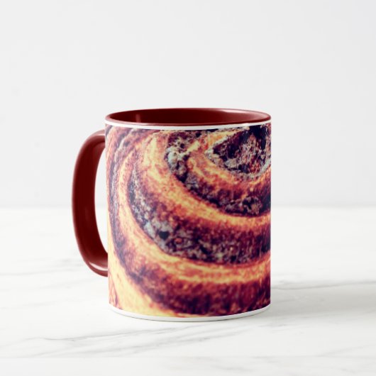 Cinnamon Rolle Tasse (Vorderseite Links)
