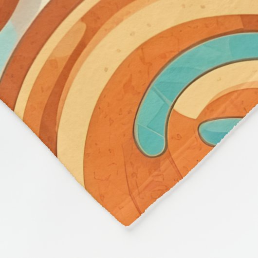 Cinnamon rollen Mosaik Personalisiertes Muster Fleecedecke (Ecke)