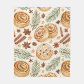 Cinnamon Rolls and Spices - Holiday Baking Fleecedecke (Vorderseite)