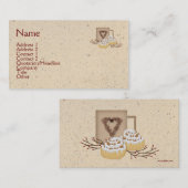 Cinnamon Rolls Business Card Visitenkarte (Vorne/Hinten)