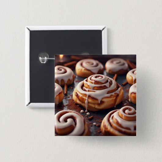 Cinnamon Rolls Button (Vorne & Hinten)