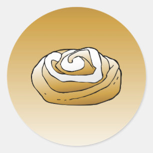 Cinnamon Rolls Classic Round Sticker
