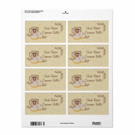 Cinnamon Rolls Label (Vorne)