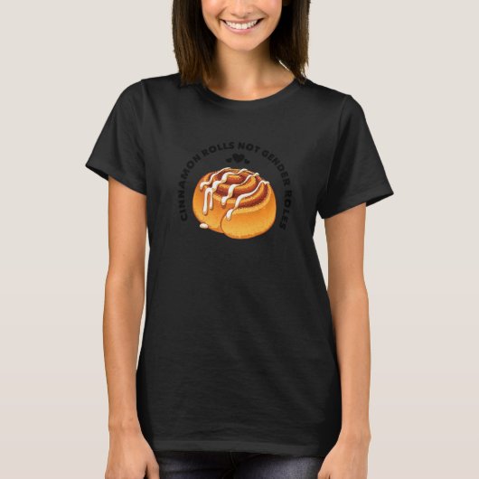 Cinnamon Rolls Not Gender Roles Premium T-Shirt (Vorderseite)