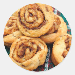 Cinnamon Rolls Runder Aufkleber