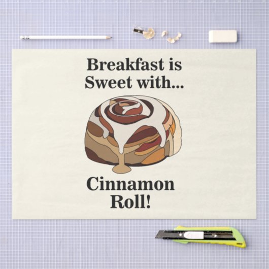 Cinnamon Rolls Sweet Bun Pastry Seidenpapier (Handwerk)