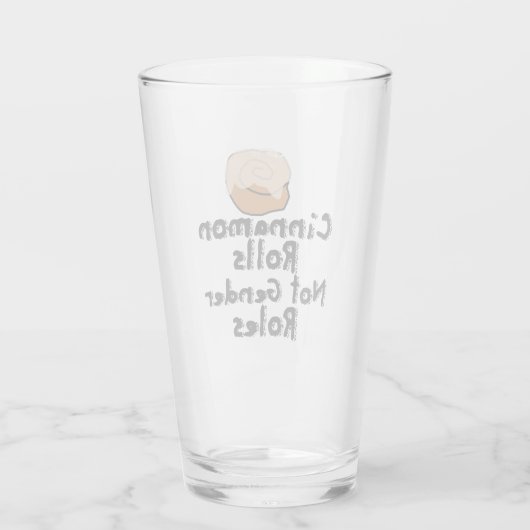 Cinnamon rollt keine Geschlechterrollen Glas (Rückseite)