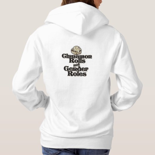 Cinnamon rollt keine Geschlechterrollen Hoodie (Rückseite)