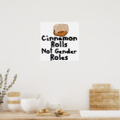 Cinnamon rollt keine Geschlechterrollen Poster (Küche)