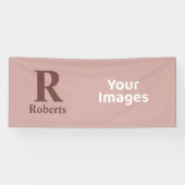 Cinnamon Rose Anfangs/Vorname/Familienname Banner (Horizontal)