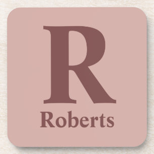 Cinnamon Rose Anfangs/Vorname/Familienname Getränkeuntersetzer