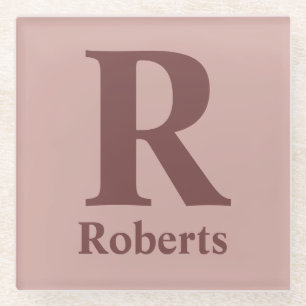 Cinnamon Rose Anfangs/Vorname/Familienname Glasuntersetzer