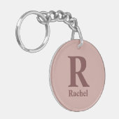 Cinnamon Rose Anfangs/Vorname/Familienname Schlüsselanhänger (Vorderseite links)