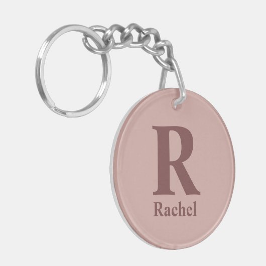 Cinnamon Rose Anfangs/Vorname/Familienname Schlüsselanhänger (Vorderseite links)