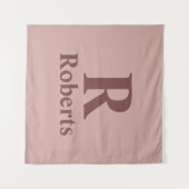 Cinnamon Rose Anfangs/Vorname/Familienname Wandteppich (Vorderseite (Horizontal))