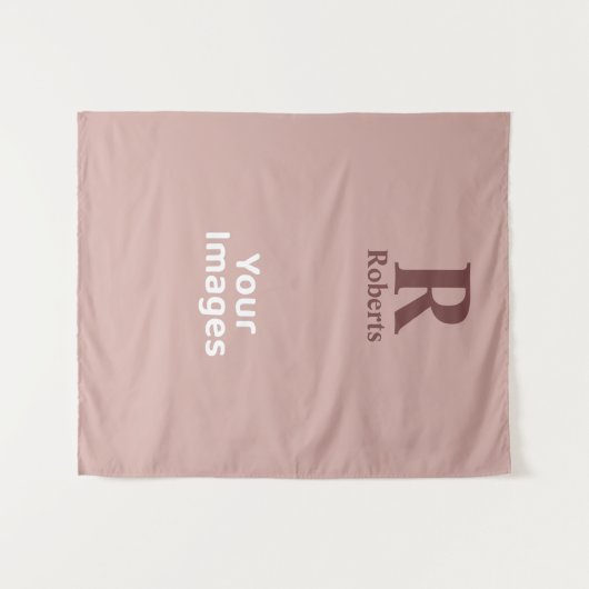 Cinnamon Rose Anfangs/Vorname/Familienname Wandteppich (Vorderseite (Horizontal))