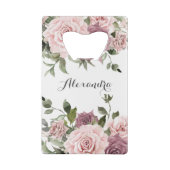 Cinnamon Rose Blush Gastgeschenk Hochzeit Geldbeutel Flaschenöffner (Rückseite)