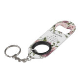 Cinnamon Rose Blush Gastgeschenk Hochzeit Mini Flaschenöffner (Vorderseite Schrägansicht)