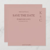 Cinnamon Rose ewig Liebe Hochzeit speichern das Da Save The Date (Vorne/Hinten)