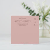 Cinnamon Rose ewig Liebe Hochzeit speichern das Da Save The Date (Stehend Vorderseite)