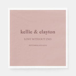 Cinnamon Rose Moderne Art Hochzeit Napkins Serviette