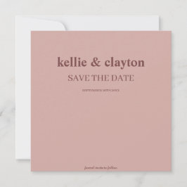Cinnamon Rose Moderne Hochzeit Save The Date