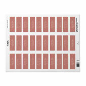 Cinnamon Rose Rücksendeadressen-Aufkleber (Vorne)