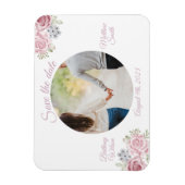 Cinnamon-Rose Save the Date Hochzeitsmagnet Magnet (Vertikal)