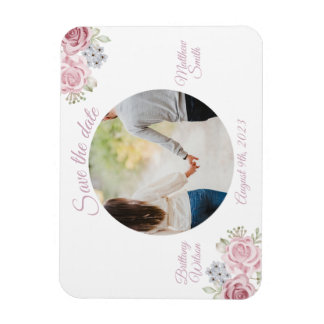 Cinnamon-Rose Save the Date Hochzeitsmagnet Magnet